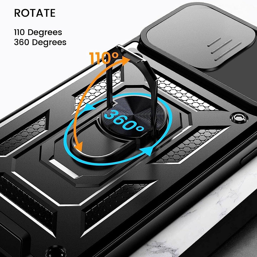 Husa pentru Honor 90 Lite, Techsuit, CamShield, Neagra