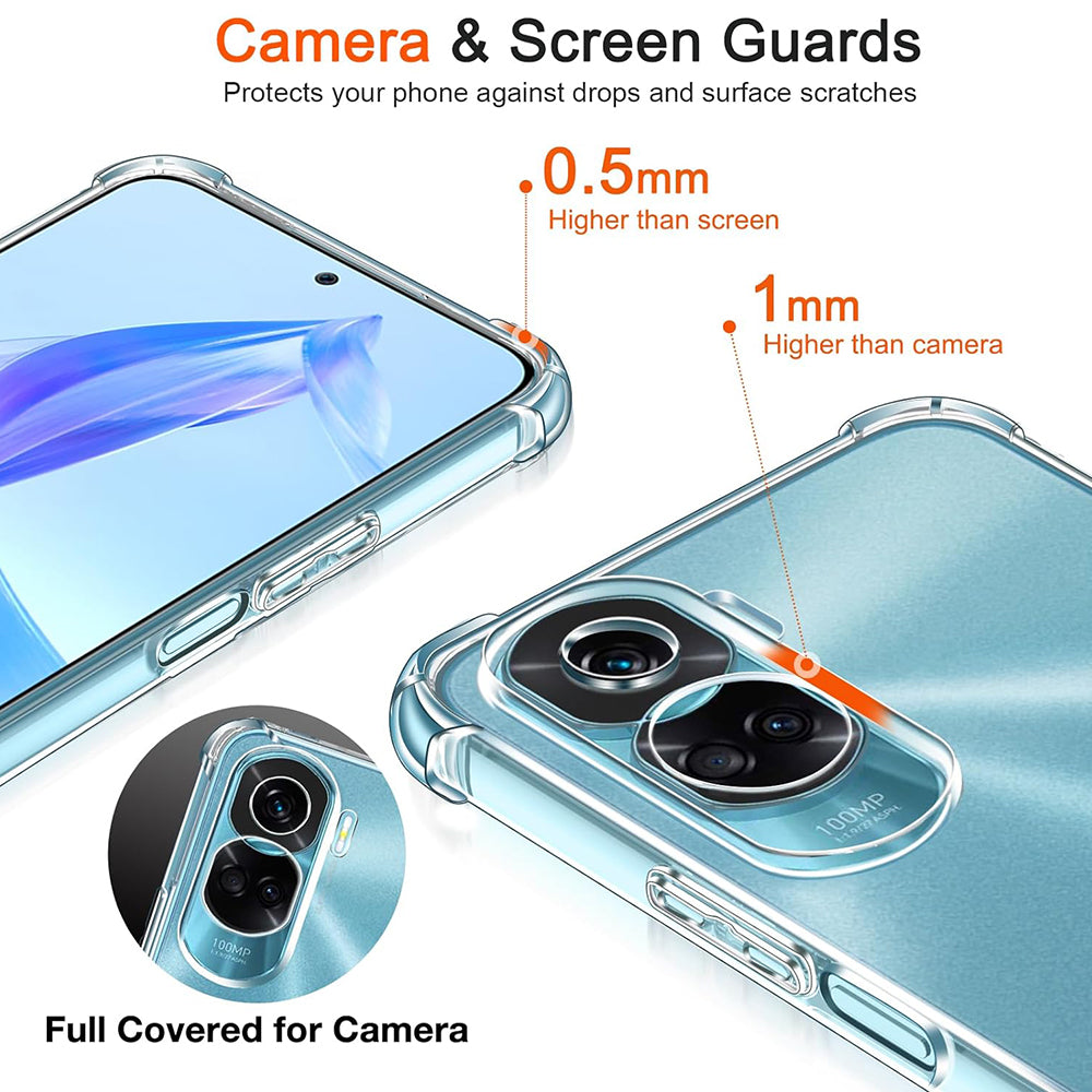 Husa pentru Honor 90 Lite, Techsuit, Shockproof Clear, Transparenta