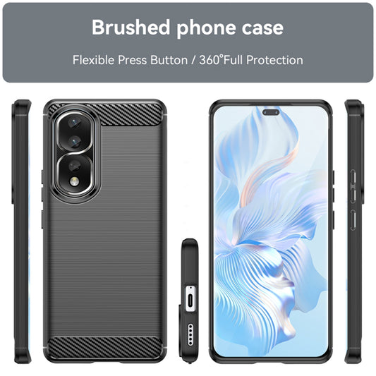 Husa pentru Honor 90 Pro / 80 Pro, Techsuit, Carbon, Neagra