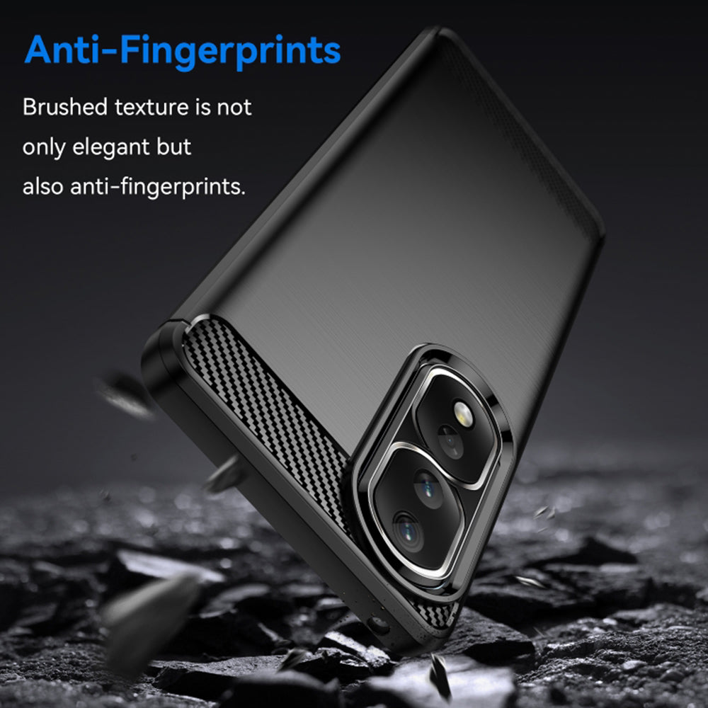 Husa pentru Honor 90 Pro / 80 Pro, Techsuit, Carbon, Neagra