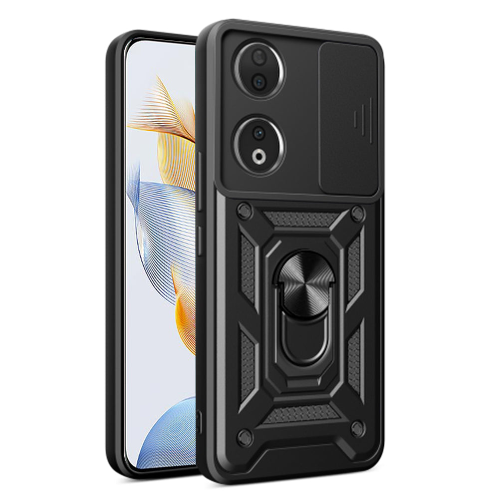 Husa pentru Honor 90, Techsuit, CamShield, Neagra
