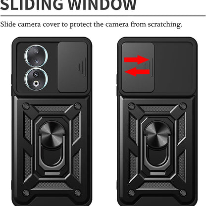 Husa pentru Honor 90, Techsuit, CamShield, Neagra