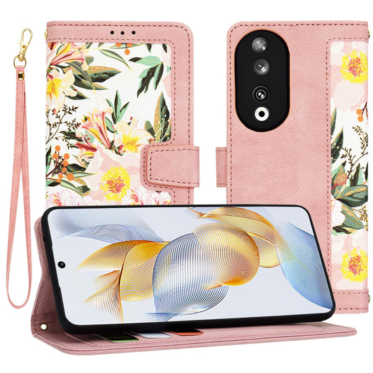 Husa pentru Honor 90, Techsuit, FlipCraft, Roz