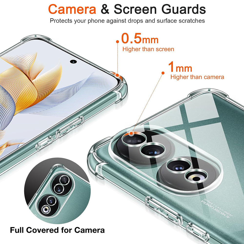 Husa pentru Honor 90, Techsuit, Shockproof Clear, Transparenta