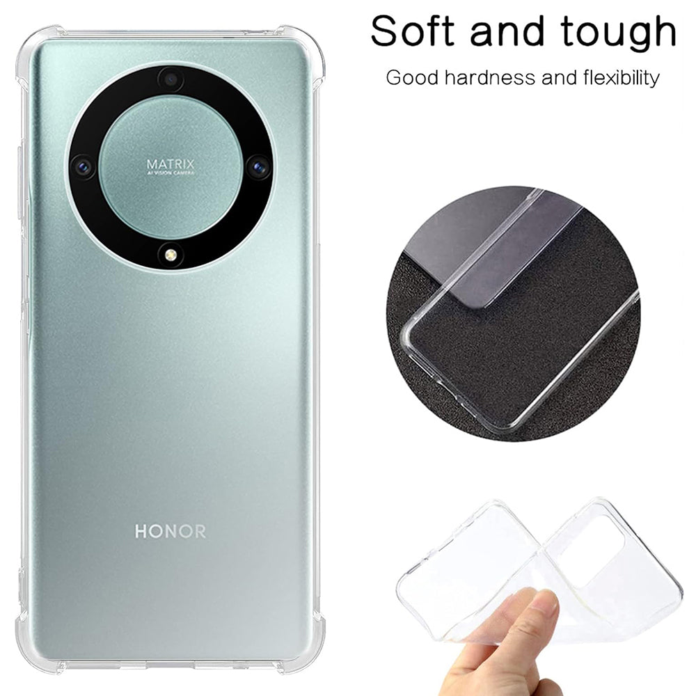 Husa pentru Honor Magic5 Lite, Techsuit, Shockproof Clear, Transparenta