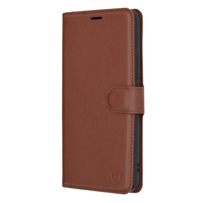 Husa pentru Honor Magic5 Pro, Techsuit, Leather Folio, Maro