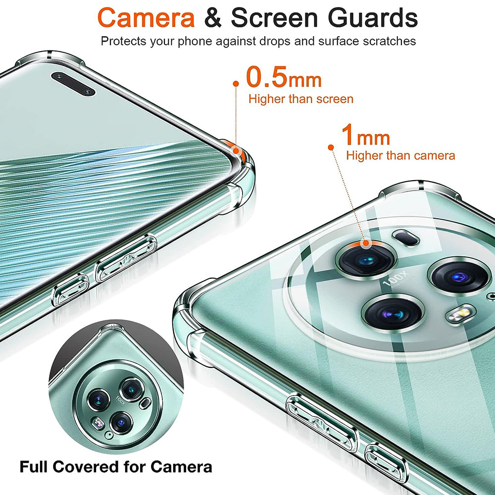 Husa pentru Honor Magic5 Pro, Techsuit, Shockproof Clear, Transparenta