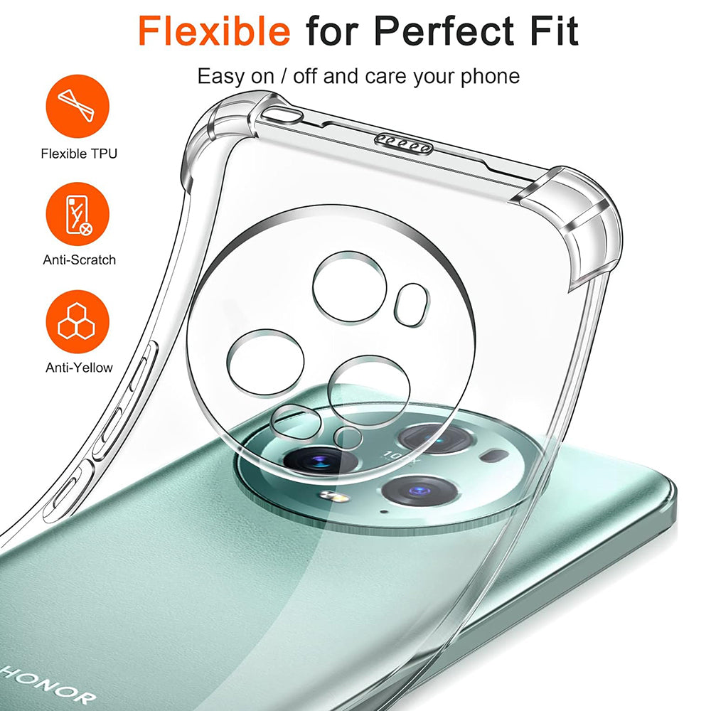 Husa pentru Honor Magic5 Pro, Techsuit, Shockproof Clear, Transparenta