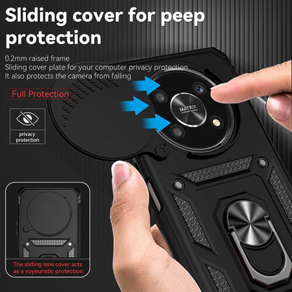 Husa pentru Honor Magic6 Lite, Techsuit, CamShield, Neagra