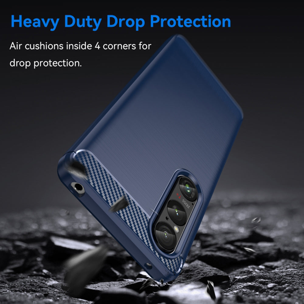 Husa pentru Honor Magic6 Lite, Techsuit, Carbon, Albastra