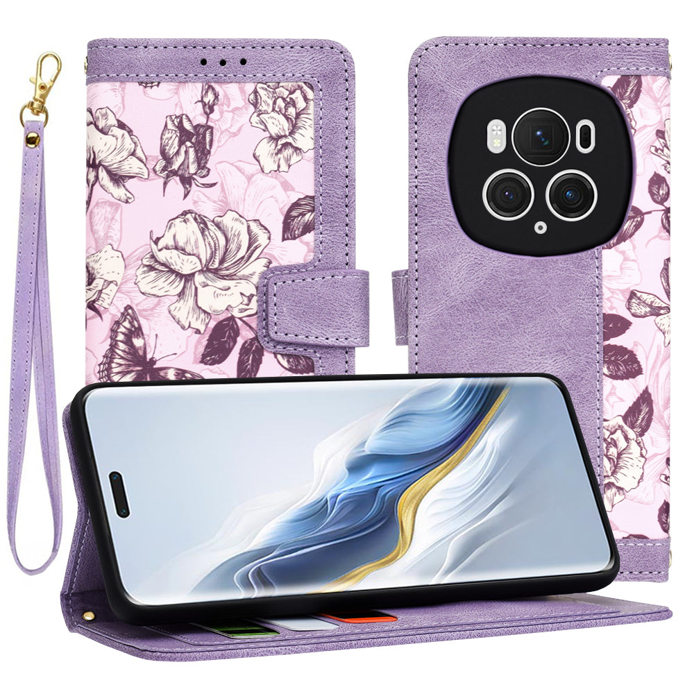 Husa pentru Honor Magic6 Pro, Techsuit, FlipCraft, Mov