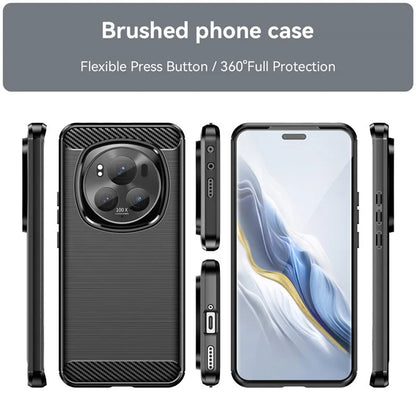 Husa pentru Honor Magic7 Pro, Techsuit, Carbon, Albastra