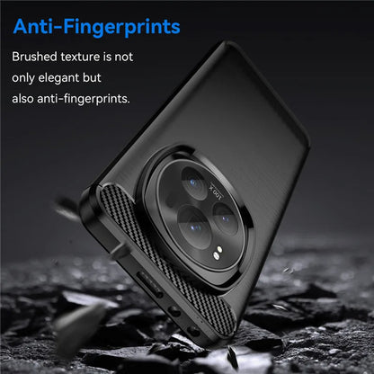Husa pentru Honor Magic7 Pro, Techsuit, Carbon, Albastra