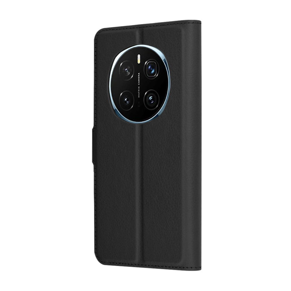 Husa pentru Honor Magic7 Pro, Techsuit, Leather Folio, Neagra