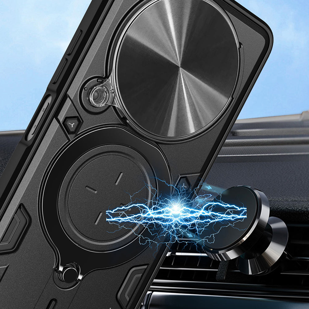 Husa pentru Honor Magic8 Lite, Techsuit, CamGuard Pro, Rosie