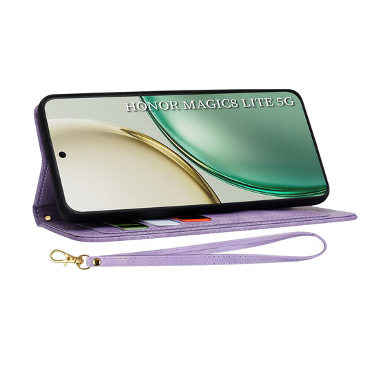 Husa pentru Honor Magic8 Lite, Techsuit, FlipCraft, Mov