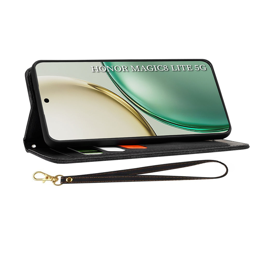 Husa pentru Honor Magic8 Lite, Techsuit, FlipCraft, Neagra