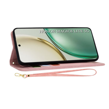 Husa pentru Honor Magic8 Lite, Techsuit, FlipCraft, Roz