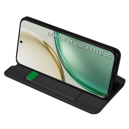 Husa pentru Honor Magic8 Lite, Techsuit, Magskin Book, Neagra