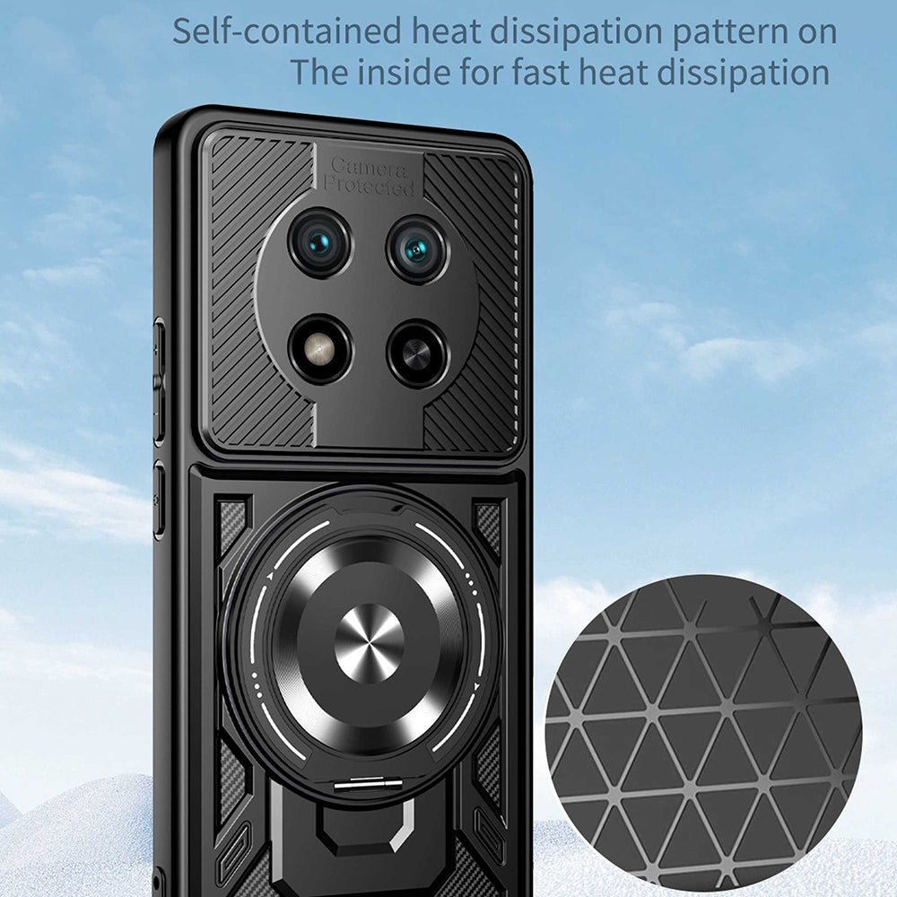 Husa pentru Honor Magic8 Lite, Techsuit, RuggedCam, Gri