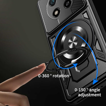 Husa pentru Honor Magic8 Lite, Techsuit, RuggedCam, Mov