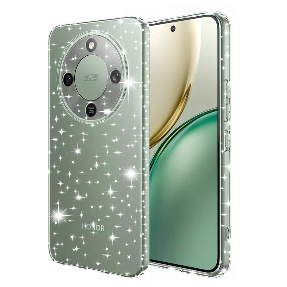 Husa pentru Honor Magic8 Lite, Techsuit, SparkleSkin, Transparenta