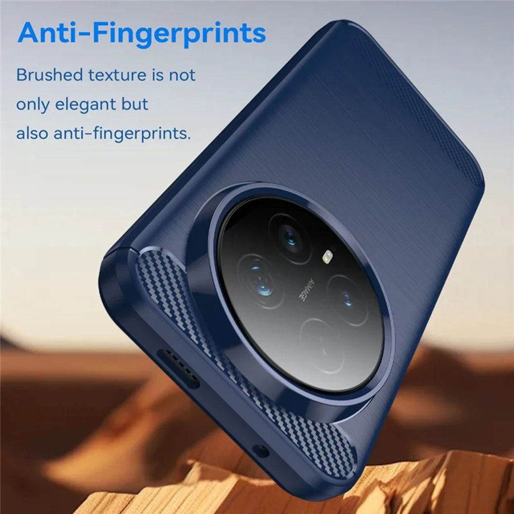 Husa pentru Honor Magic8 Pro, Techsuit, Carbon, Albastra