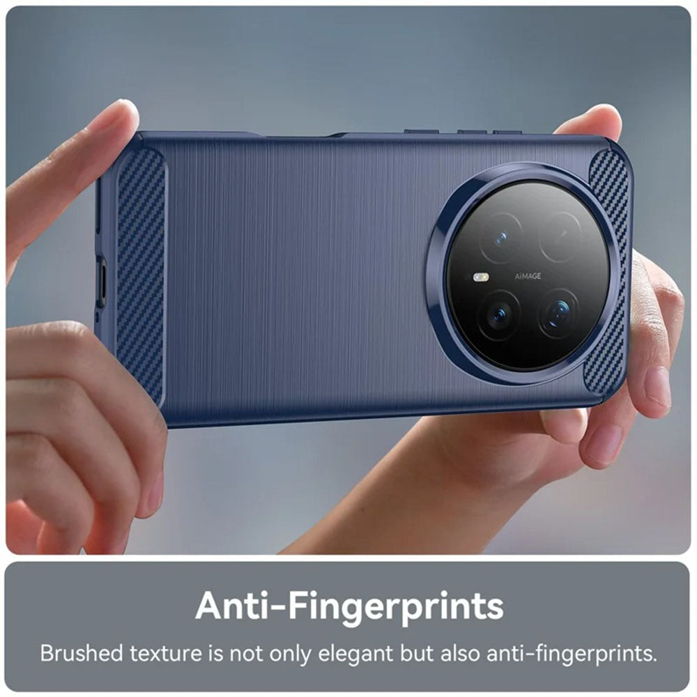 Husa pentru Honor Magic8 Pro, Techsuit, Carbon, Albastra