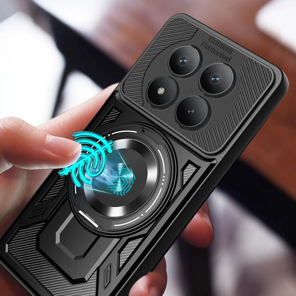 Husa pentru Honor Magic8 Pro, Techsuit, RuggedCam, Albastra
