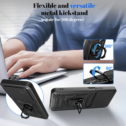 Husa pentru Honor X5c Plus, Techsuit, CamShield, Albastra