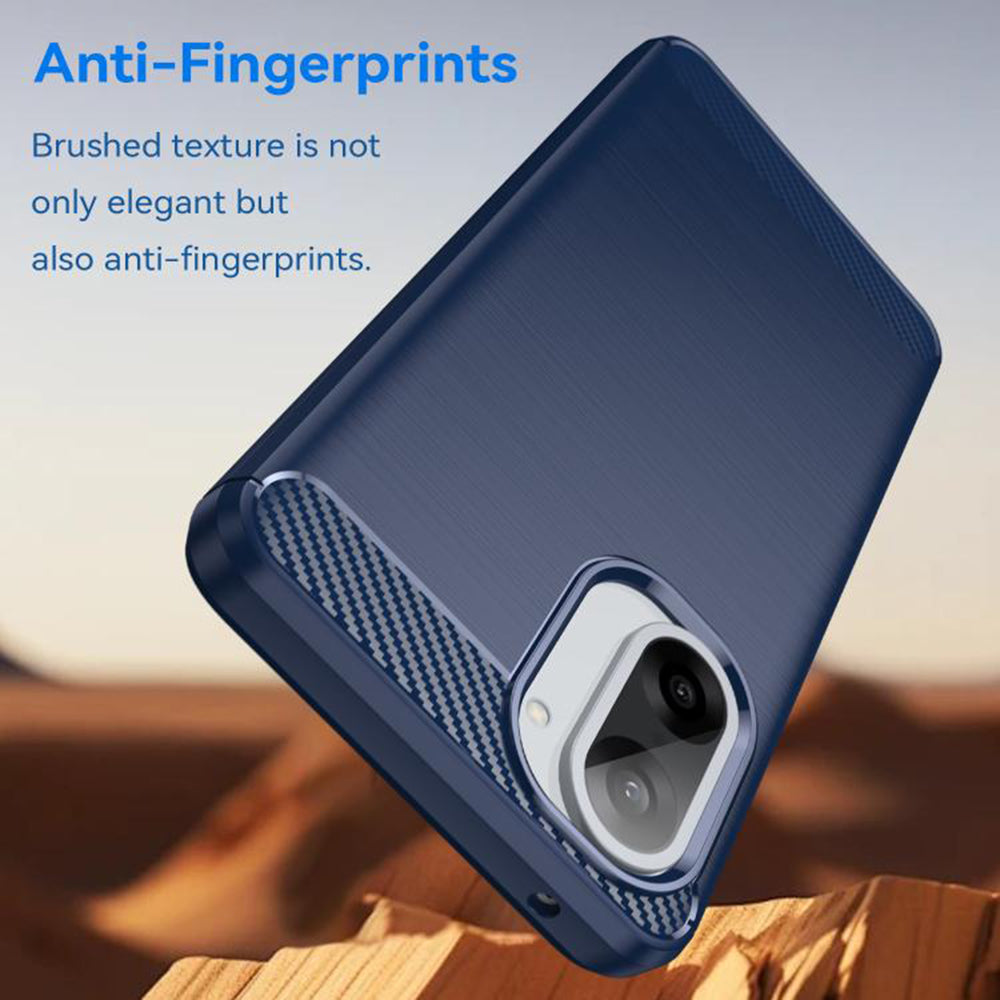 Husa pentru Honor X5c Plus, Techsuit, Carbon, Albastra