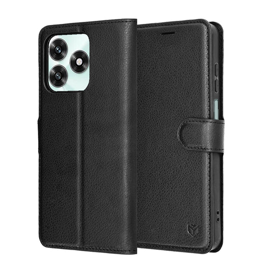Husa pentru Honor X5c Plus, Techsuit, Leather Folio, Neagra