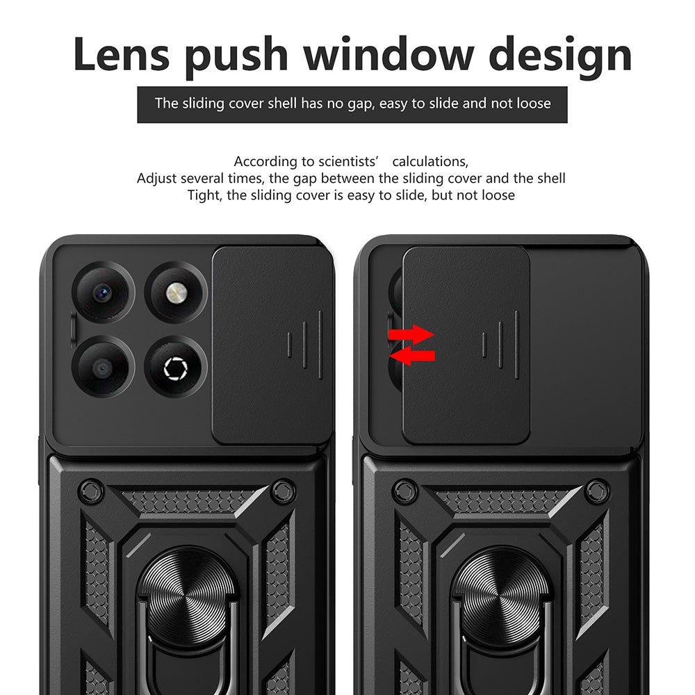 Husa pentru Honor X6b, Techsuit, CamShield, Neagra
