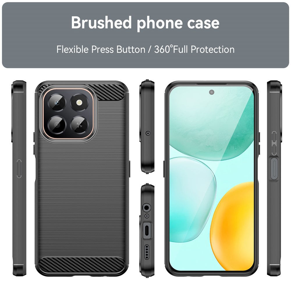 Husa pentru Honor X6c, Techsuit, Carbon, Neagra