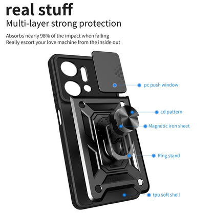 Husa pentru Honor X7a, Techsuit, CamShield, Neagra