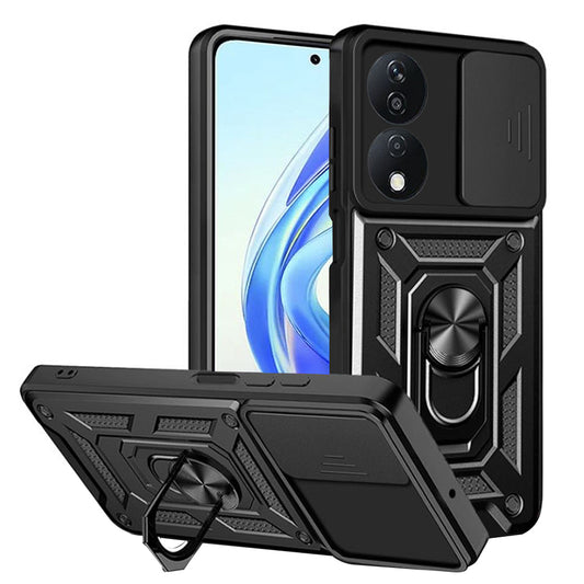Husa pentru Honor X7b 5G / 90 Smart / X7b 4G, Techsuit, CamShield, Neagra