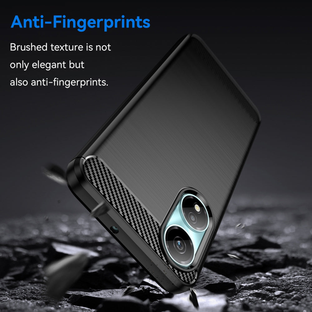 Husa pentru Honor X7b 5G / 90 Smart / X7b 4G, Techsuit, Carbon, Neagra