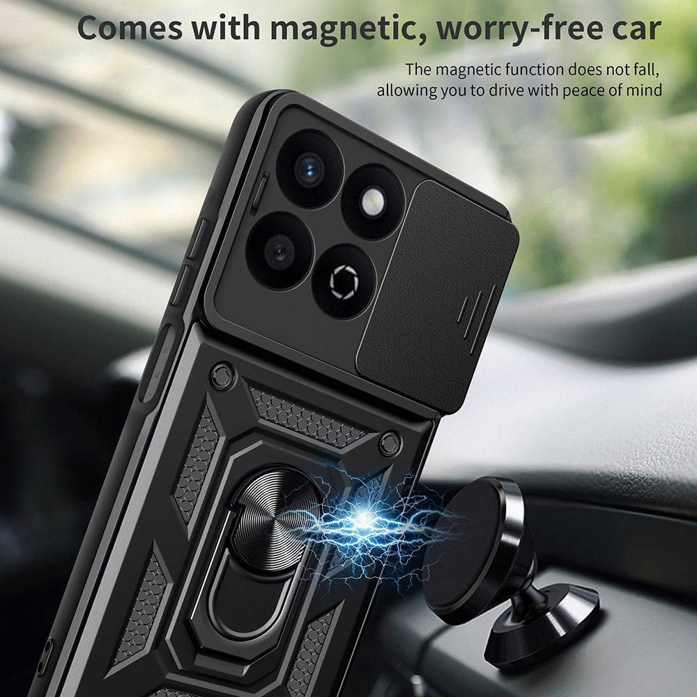 Husa pentru Honor X7c / 200 Smart, Techsuit, CamShield, Neagra