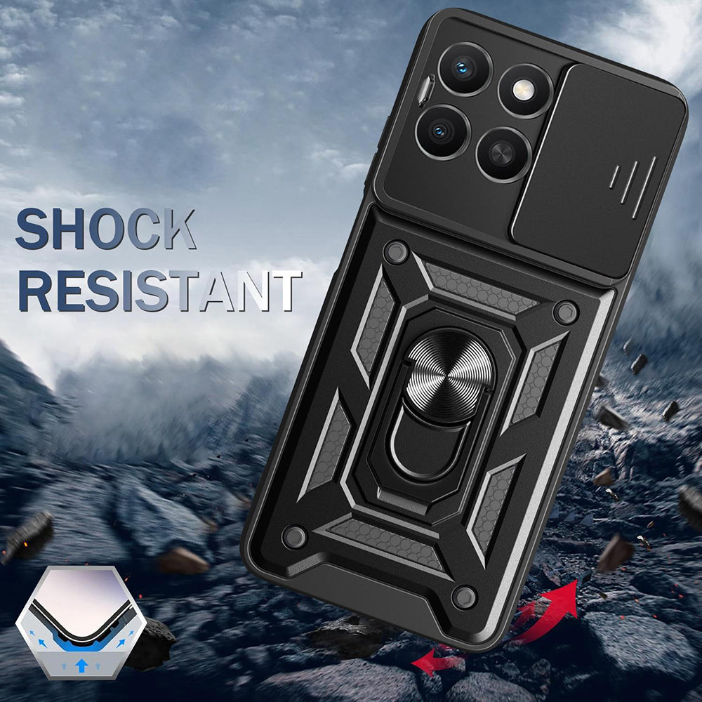 Husa pentru Honor X8c, Techsuit, CamShield, Roz