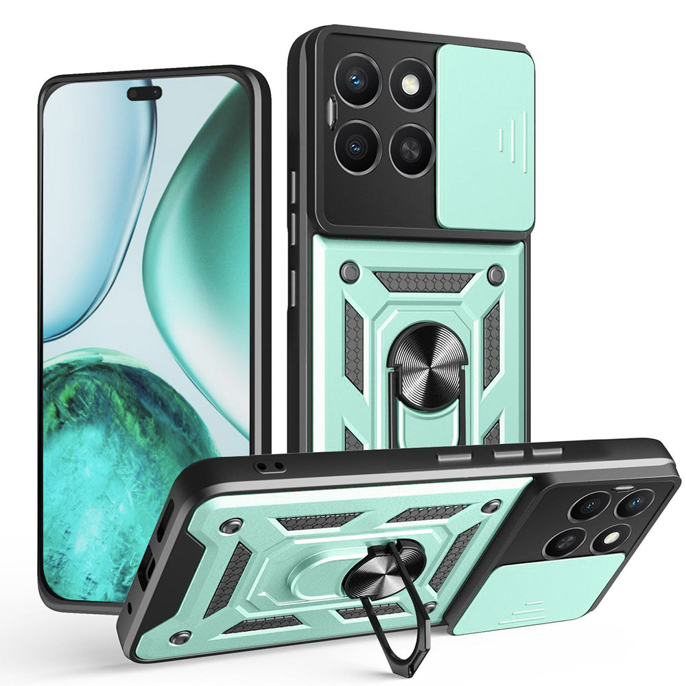Husa pentru Honor X8c, Techsuit, CamShield, Verde