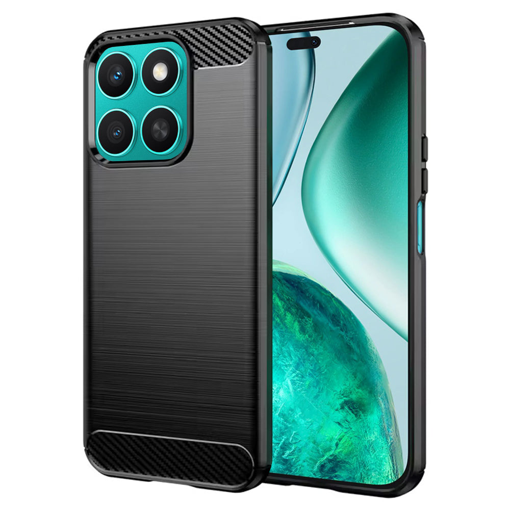 Husa pentru Honor X8c, Techsuit, Carbon, Neagra