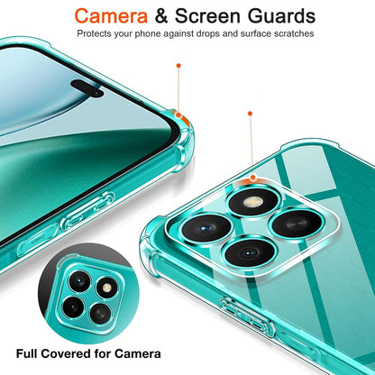 Husa pentru Honor X8c, Techsuit, Shockproof Clear, Transparenta
