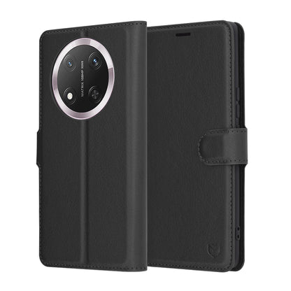 Husa pentru Honor X9c / Magic7 Lite, Techsuit, Leather Folio, Neagra