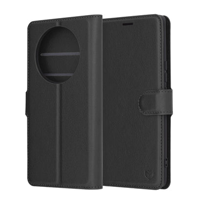 Husa pentru Honor X9c / Magic7 Lite, Techsuit, Leather Folio, Neagra