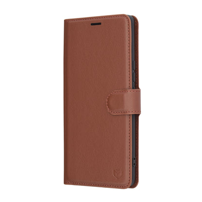 Husa pentru Honor X9c / Magic7 Lite, Techsuit, Leather Folio, Maro