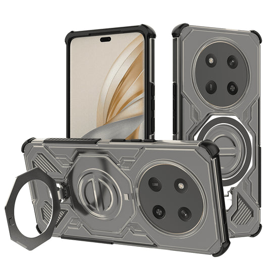 Husa pentru Honor X9c / Magic7 Lite, Techsuit, Carbon Shield Pro, Fumurie