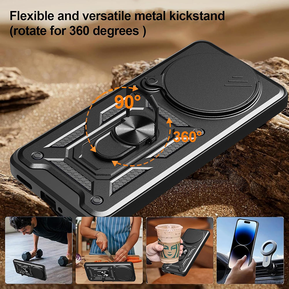 Husa pentru Honor X9c Smart, Techsuit, CamShield, Neagra