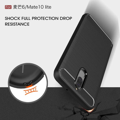 Husa pentru Huawei Mate 10 Lite, Techsuit, Carbon, Neagra