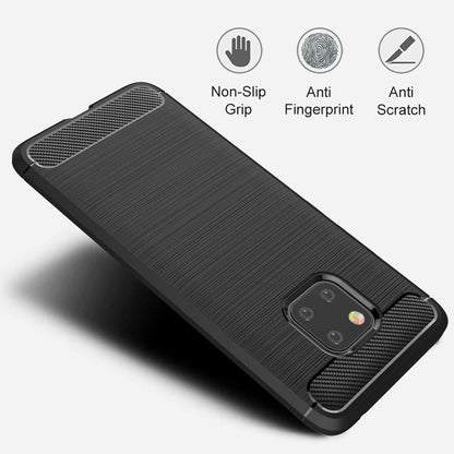Husa pentru Huawei Mate 20 Pro, Techsuit, Carbon, Neagra