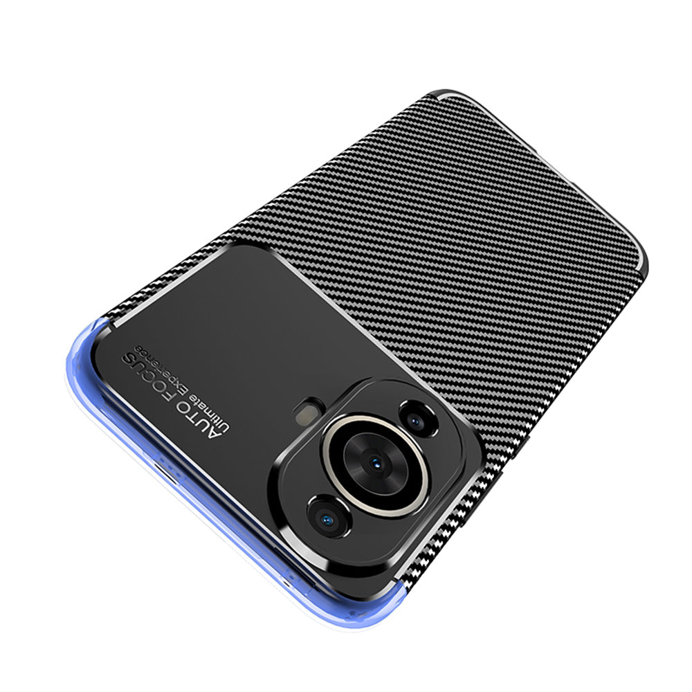 Husa pentru Huawei nova 12s / nova 11, Techsuit, CarbonFiber, Neagra